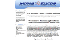 Desktop Screenshot of machiningsolutions.ca