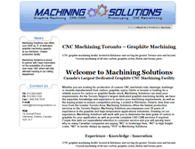 Tablet Screenshot of machiningsolutions.ca